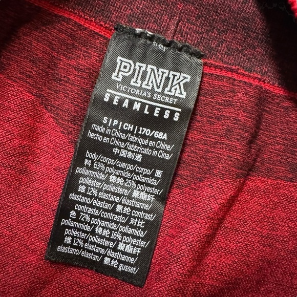 NWOT PINK Victoria’s Secret Red Seamless Leggings Sz Small Womens activewear - Picture 5 of 10